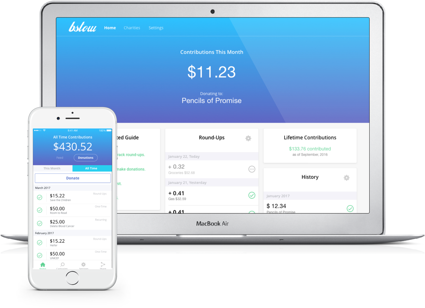 mobile fundraising platform desktop web app and ios mobile app