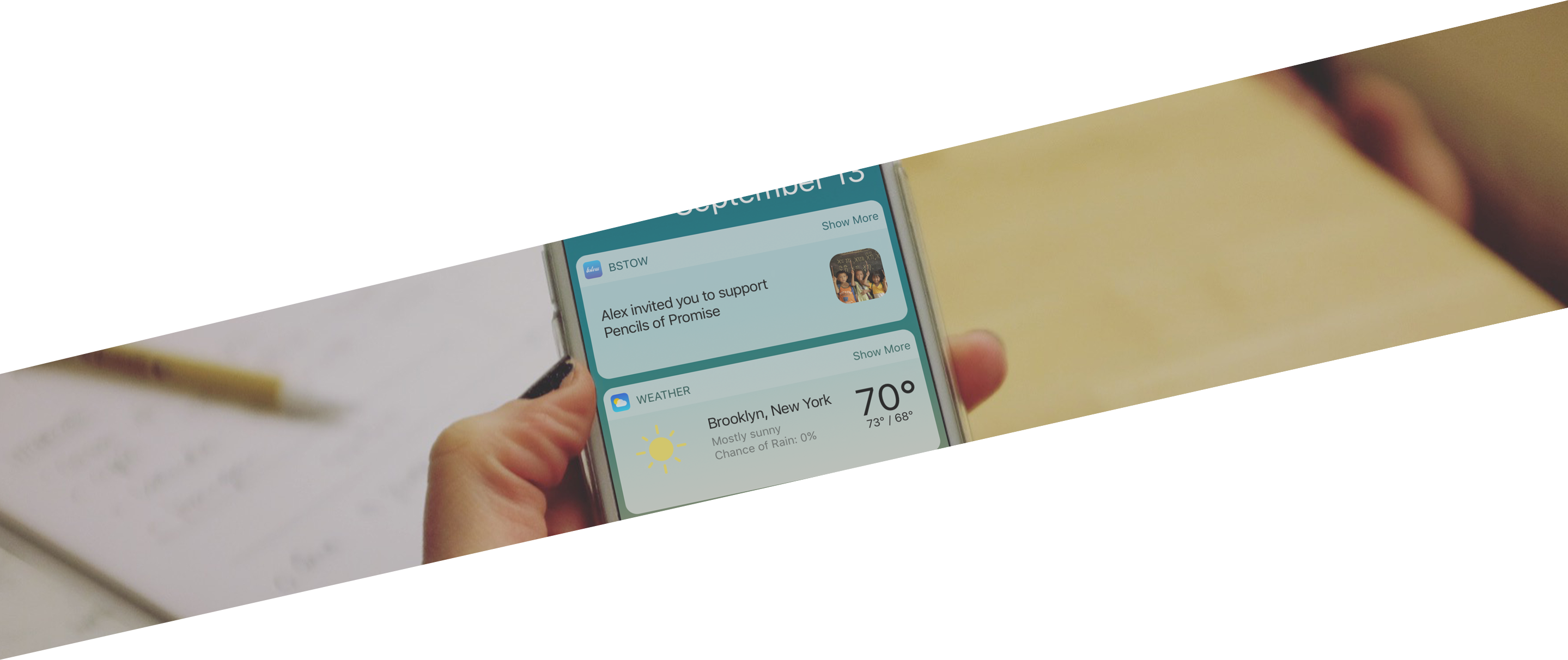 push notifications and peer to peer p2p fundraising